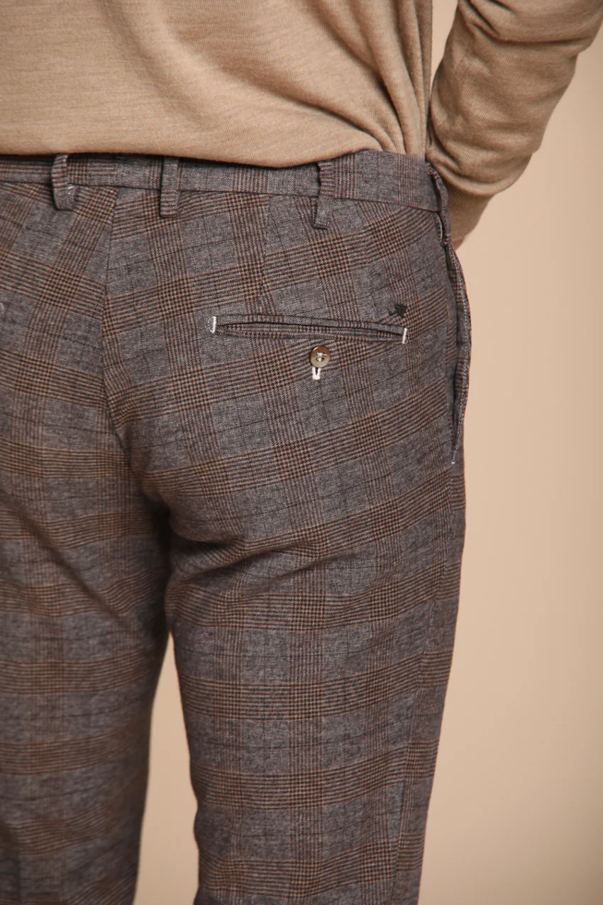 New York Sartoriale pantalone chino uomo stampa galles regular fit - Image 2