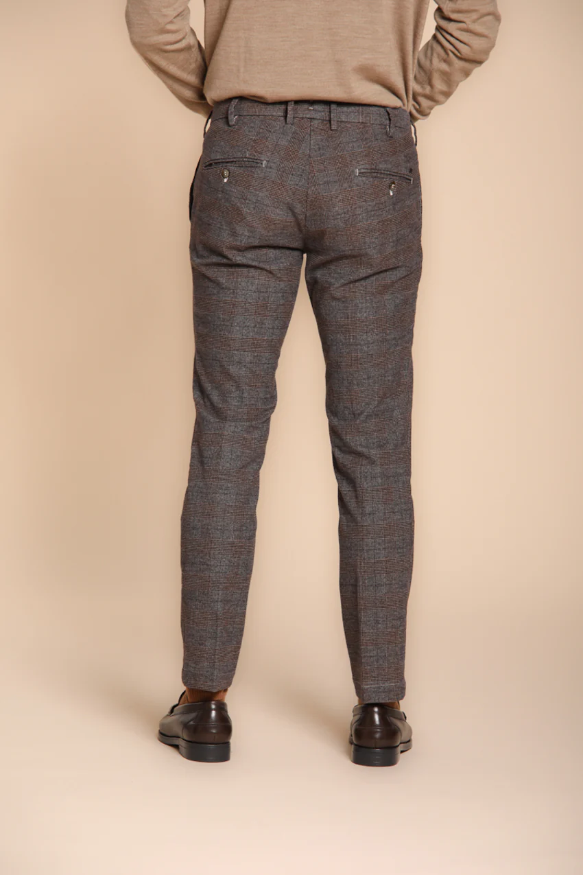 New York Sartoriale pantalone chino uomo stampa galles regular fit - Image 3
