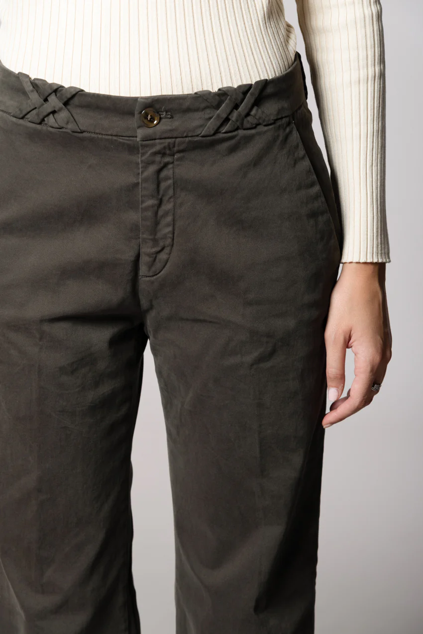 New York Straight pantalone chino donna in gabardina straight fit - Image 2