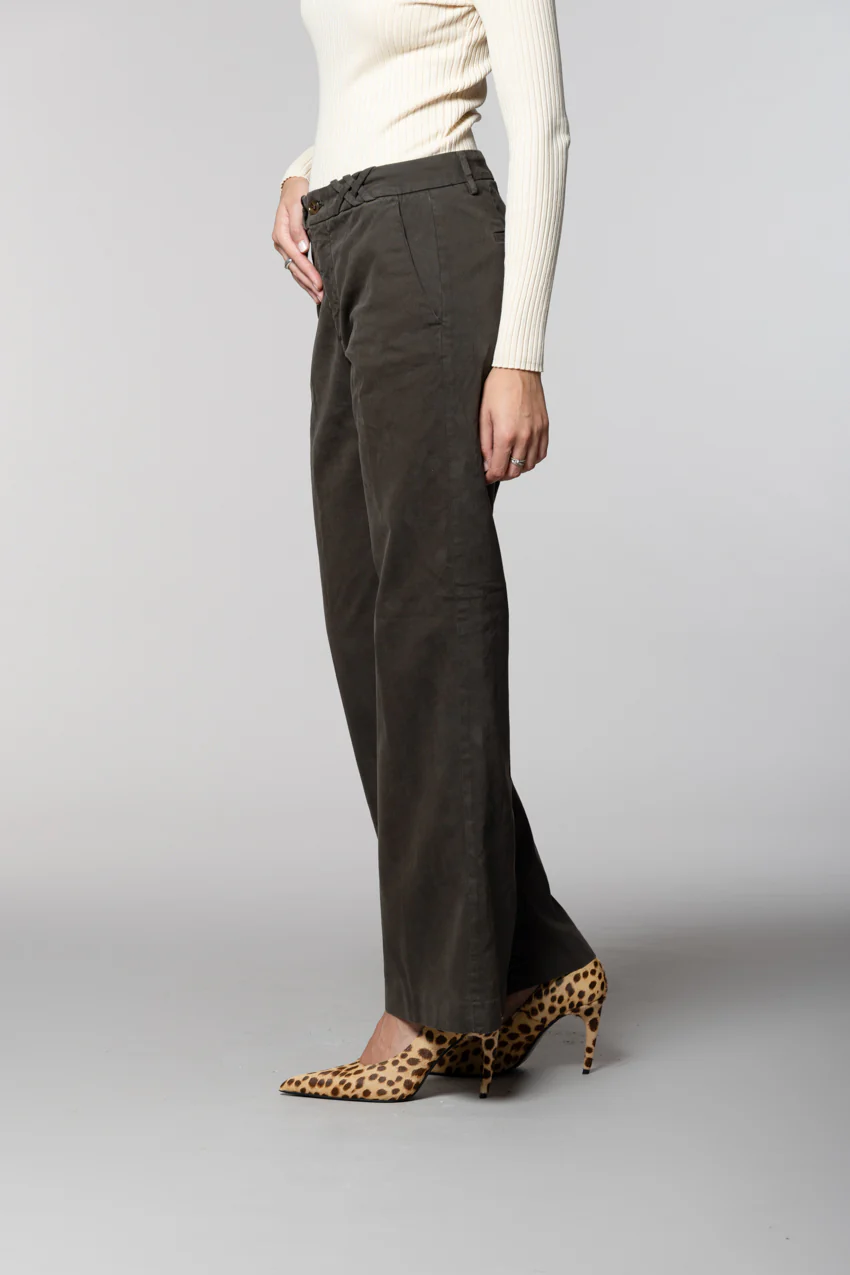 New York Straight pantalone chino donna in gabardina straight fit - Image 3