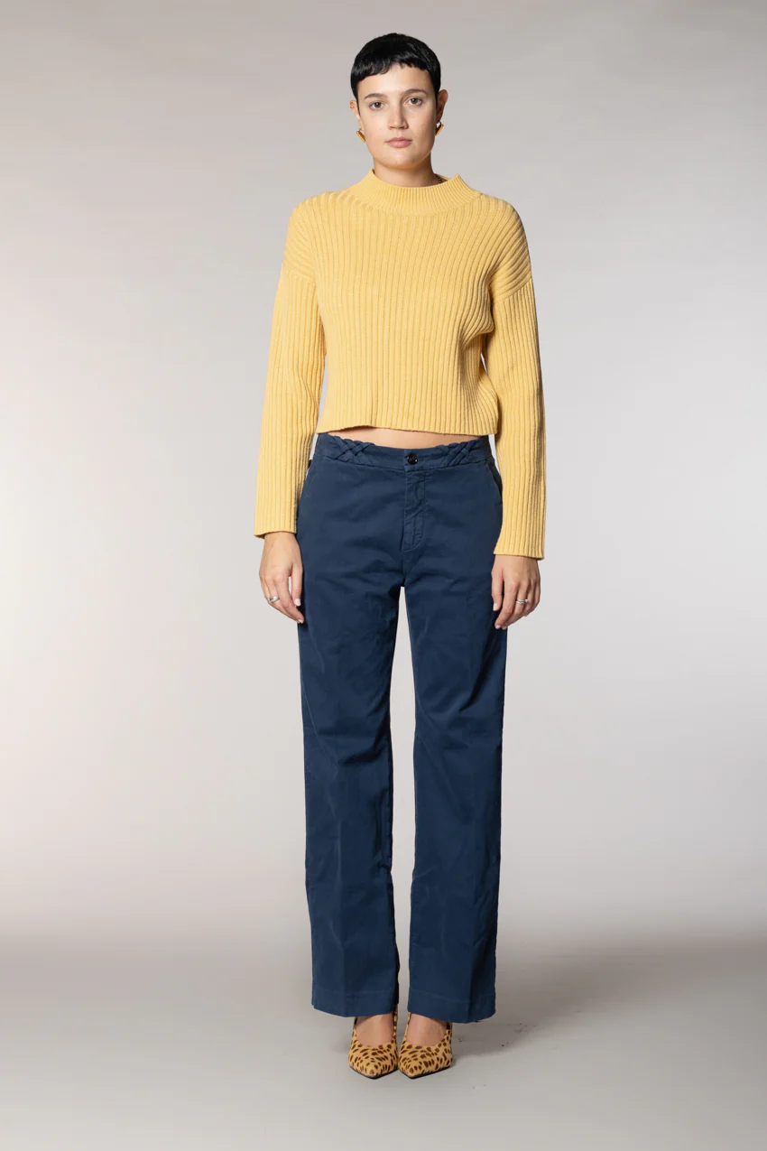 New York Straight pantalone chino donna in gabardina straight fit - Image 6
