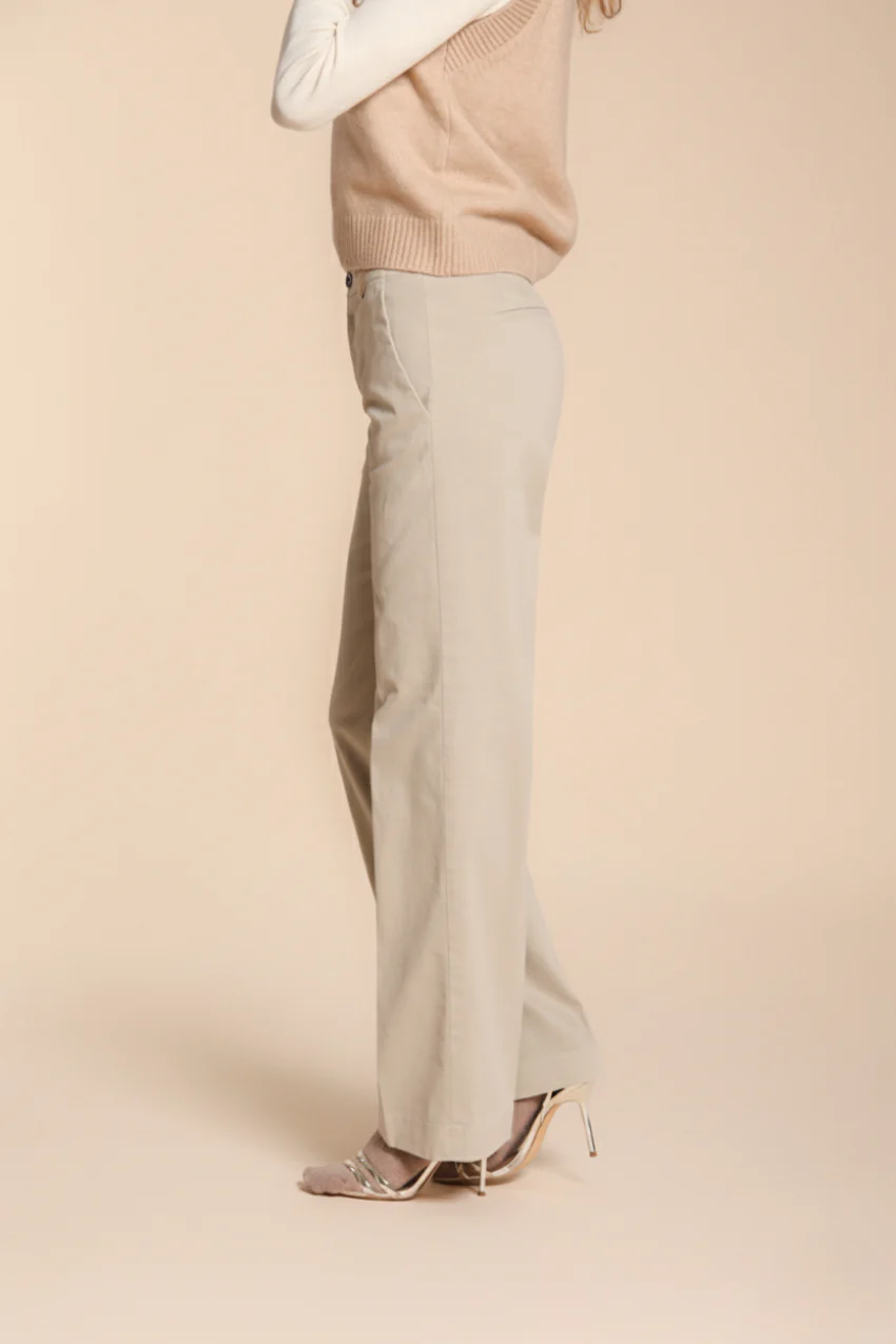 New York Straight pantalone chino donna in gabardina straight fit - Image 3