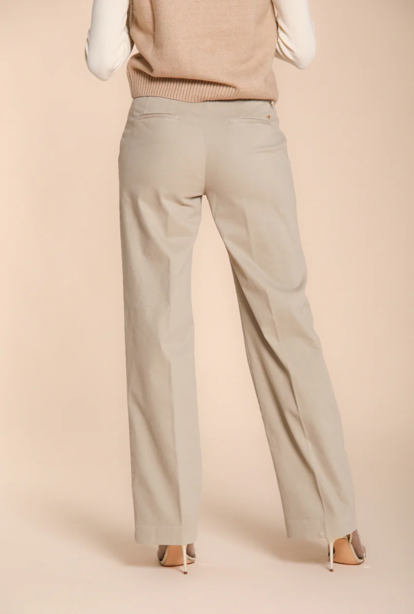 New York Straight pantalone chino donna in gabardina straight fit - Image 4