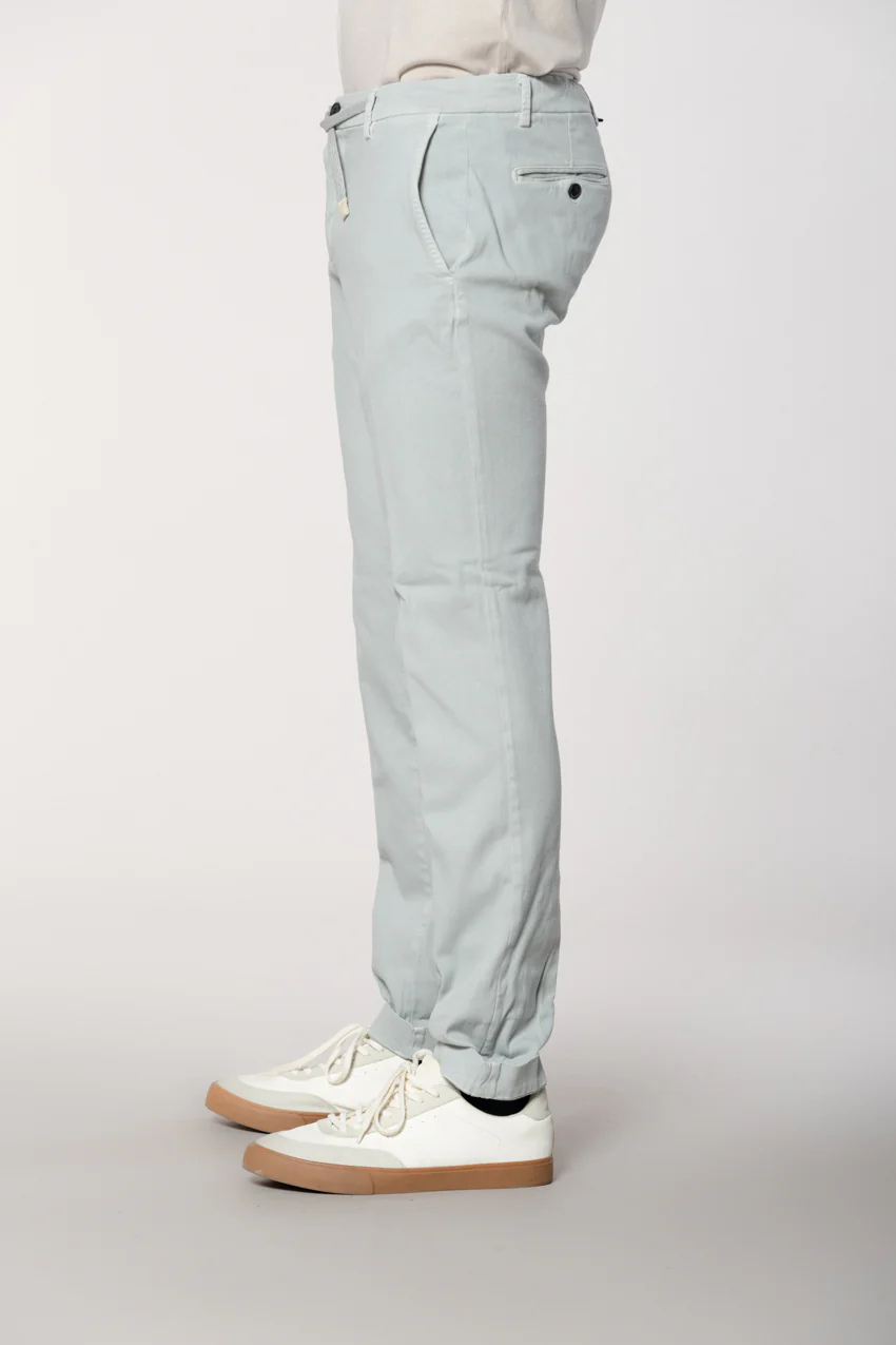New York String pantalone chino jogger uomo in cotone cashmere regular fit - Image 4