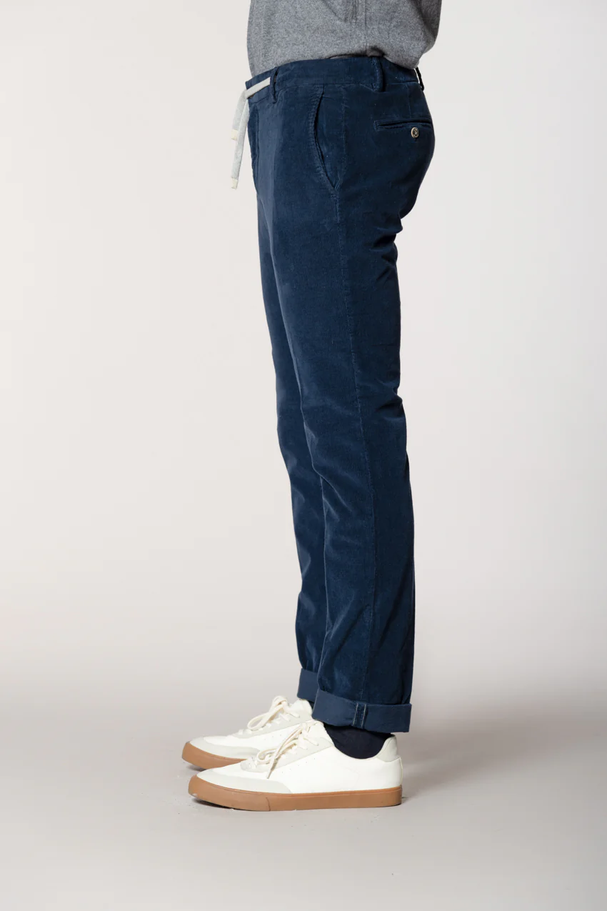 New York String pantalone chino jogger uomo in velluto 1500 righe regular fit - Image 4
