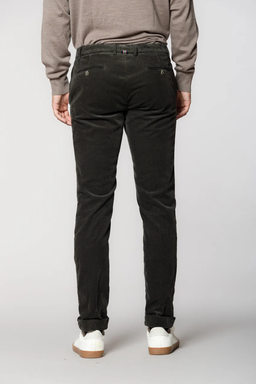 New York String pantalone chino jogger uomo in velluto 1500 righe regular fit - Image 5