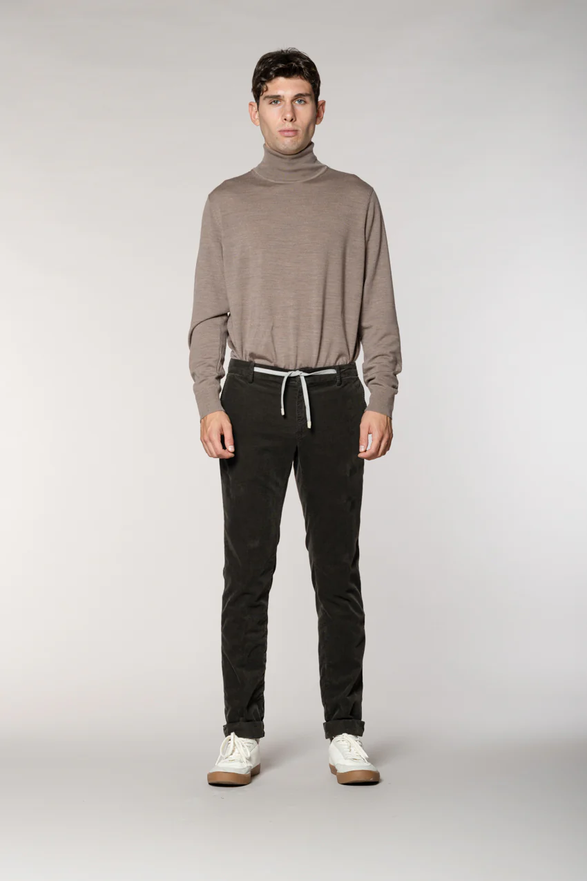 New York String pantalone chino jogger uomo in velluto 1500 righe regular fit - Image 6