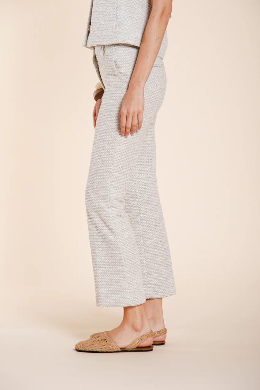 New York Trumpet pantalone chino donna in jersey trama a chicco di riso slim fit - Image 4