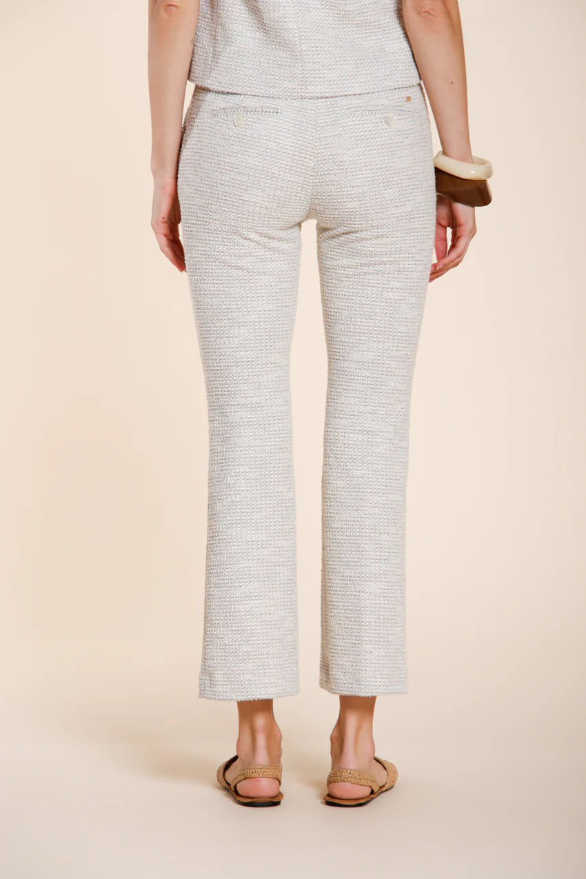 New York Trumpet pantalone chino donna in jersey trama a chicco di riso slim fit - Image 5
