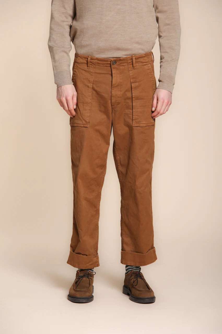 San Luis M74 pantalone cargo uomo in gabardina relaxed fit - Image 2