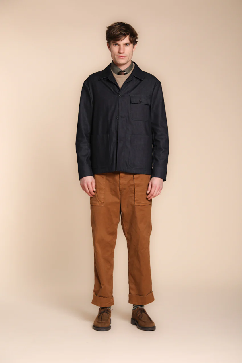 San Luis M74 pantalone cargo uomo in gabardina relaxed fit - Image 4