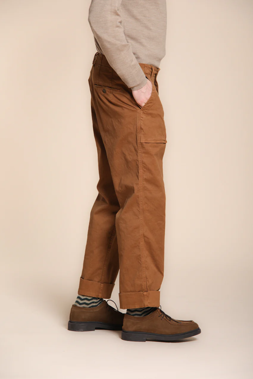 San Luis M74 pantalone cargo uomo in gabardina relaxed fit - Image 5