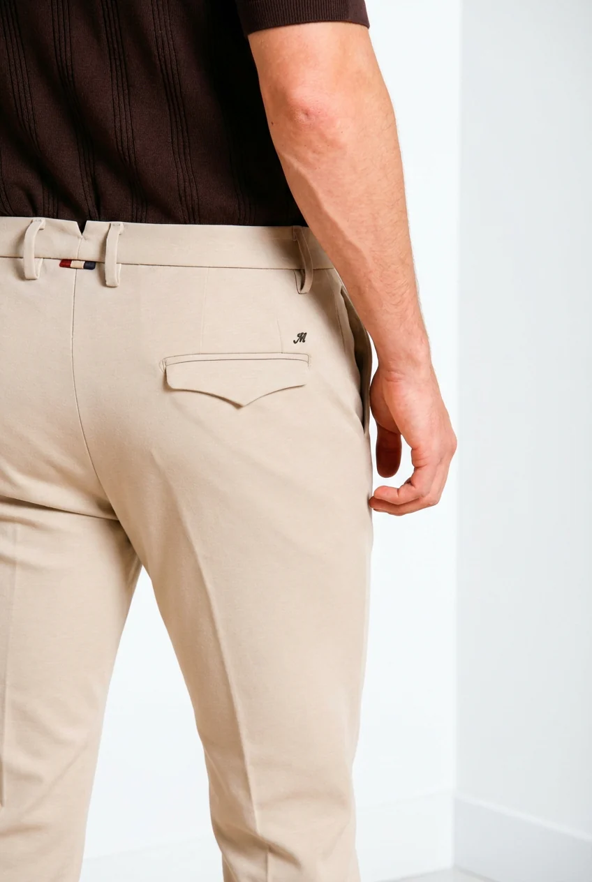 Torino City 1 Pinces pantalone chino uomo in jersey slim fit - Image 2