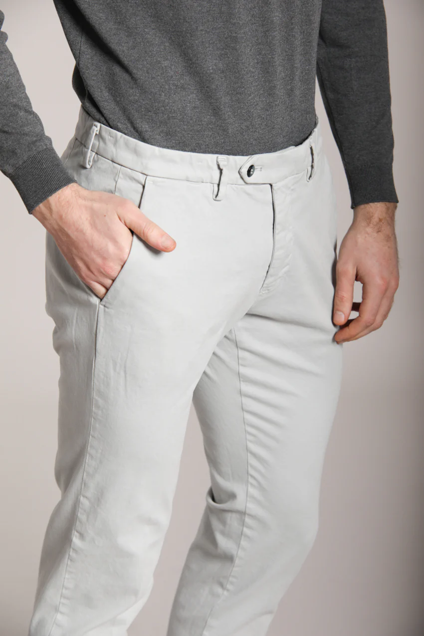 Torino Flex pantalone chino uomo in raso slim fit - Image 2