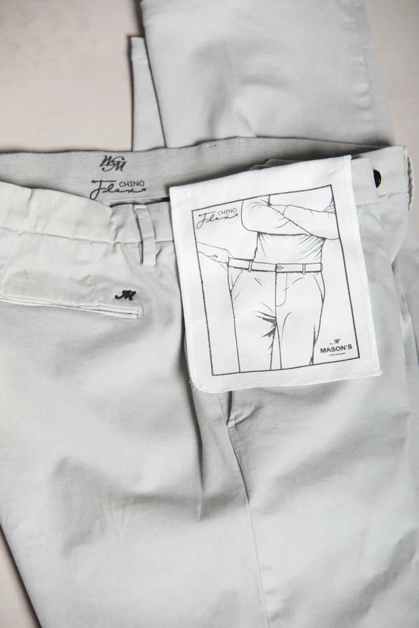 Torino Flex pantalone chino uomo in raso slim fit - Image 3
