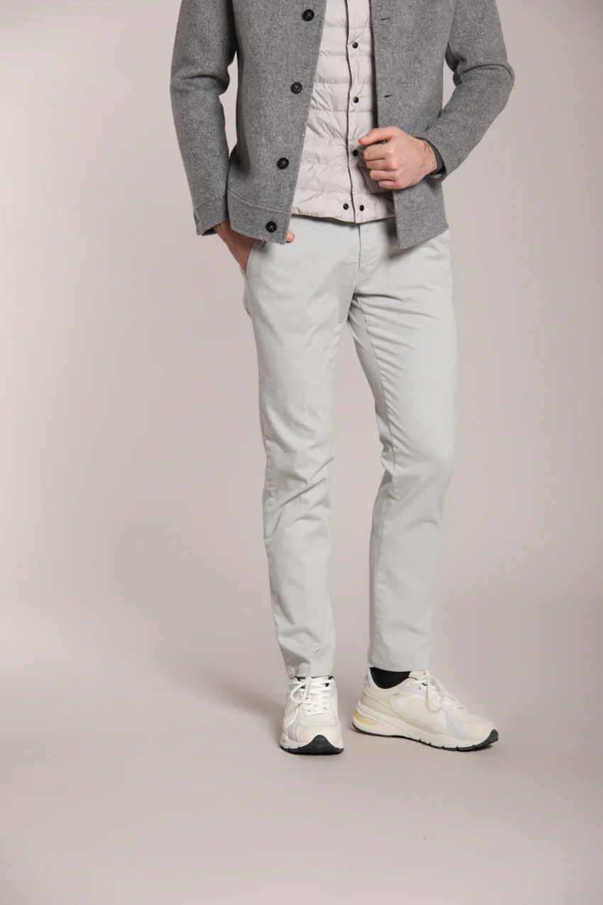 Torino Flex pantalone chino uomo in raso slim fit - Image 4