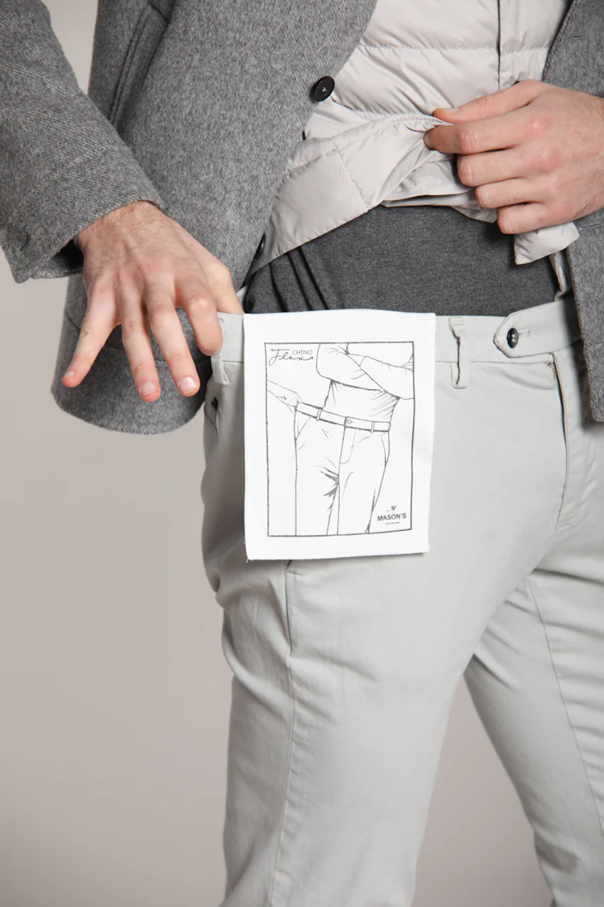 Torino Flex pantalone chino uomo in raso slim fit - Image 5