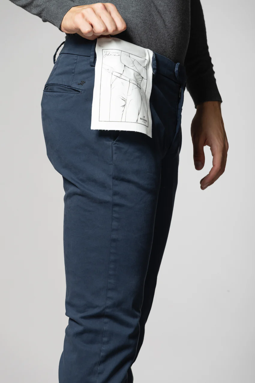 Torino Flex pantalone chino uomo in raso slim fit - Image 2