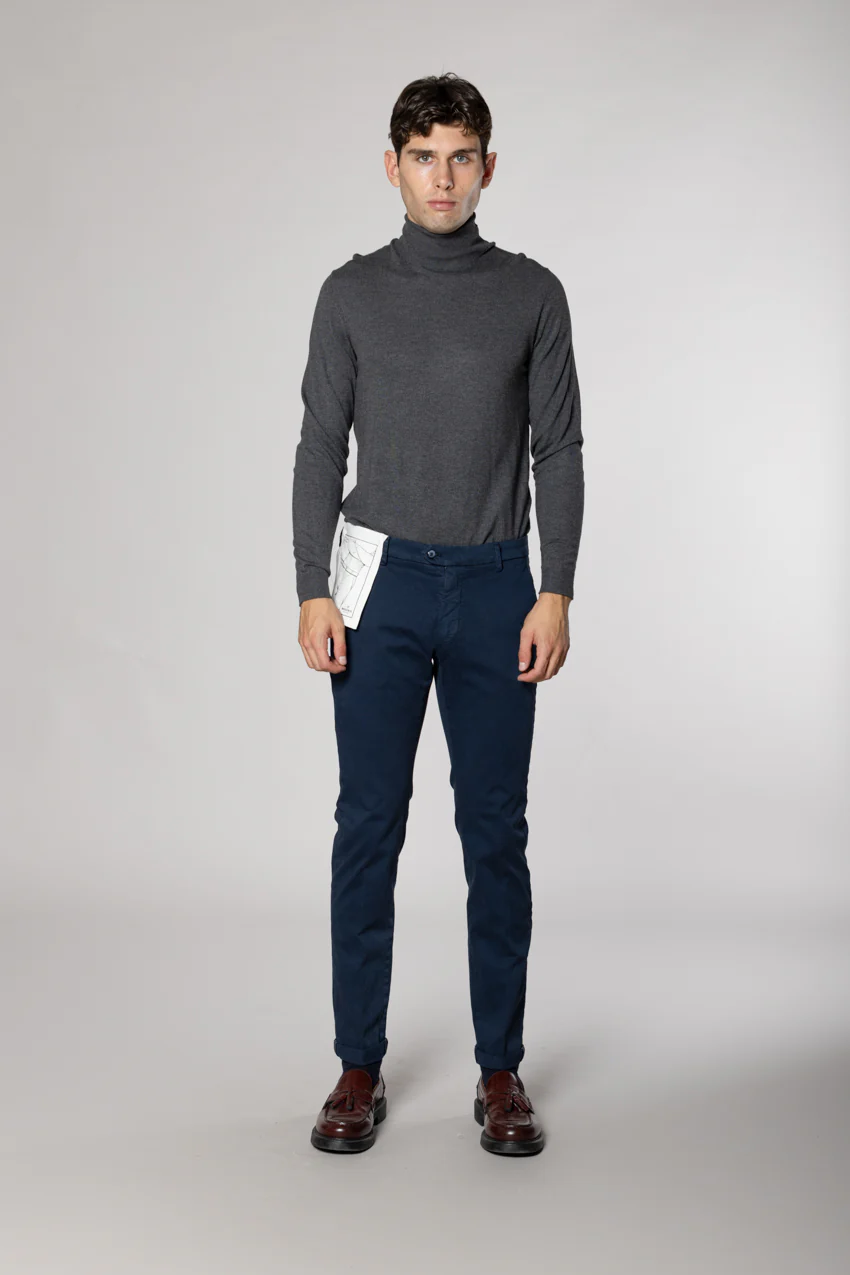 Torino Flex pantalone chino uomo in raso slim fit - Image 3