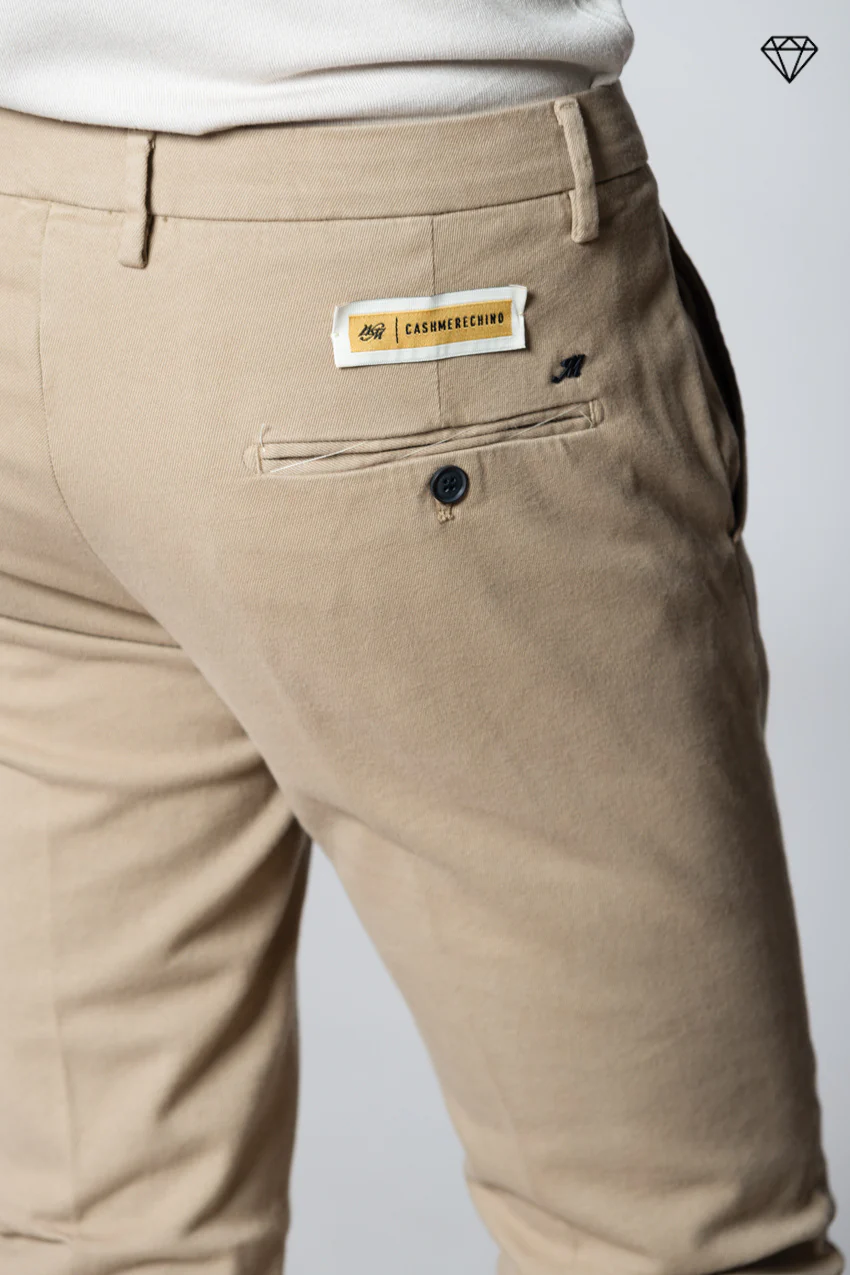 Torino pantalone chino uomo in cotone cashmere slim fit ① - Image 2