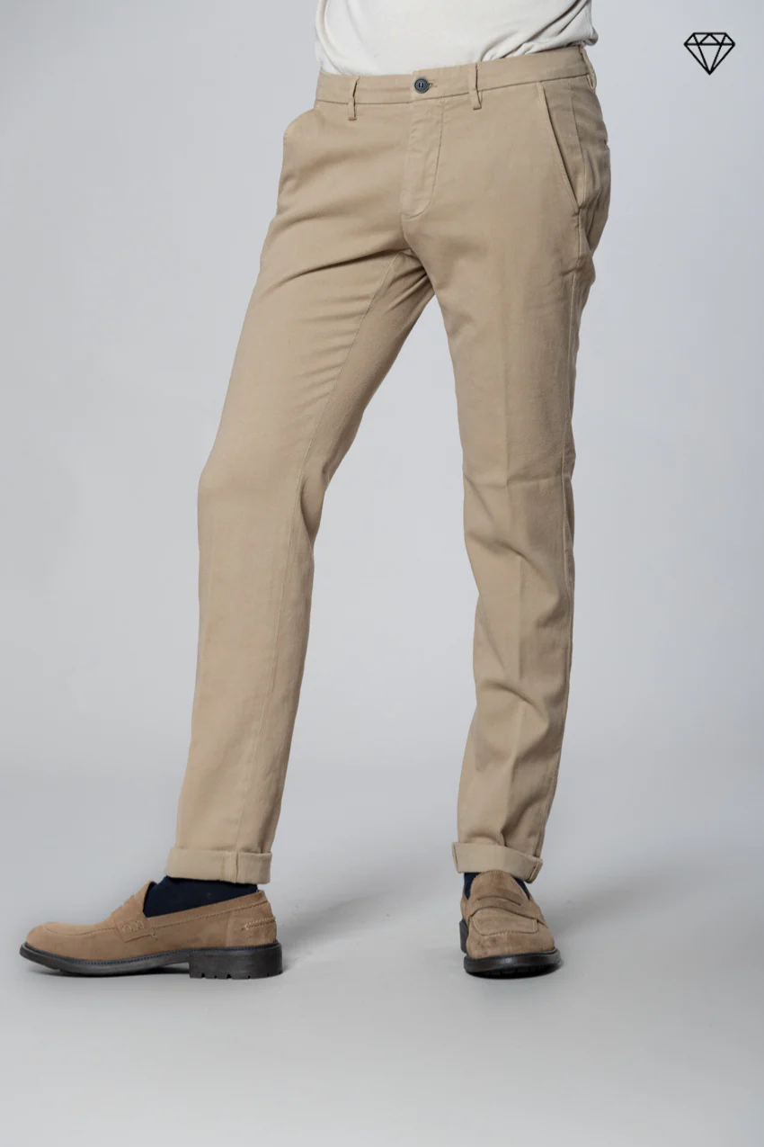 Torino pantalone chino uomo in cotone cashmere slim fit ① - Image 3