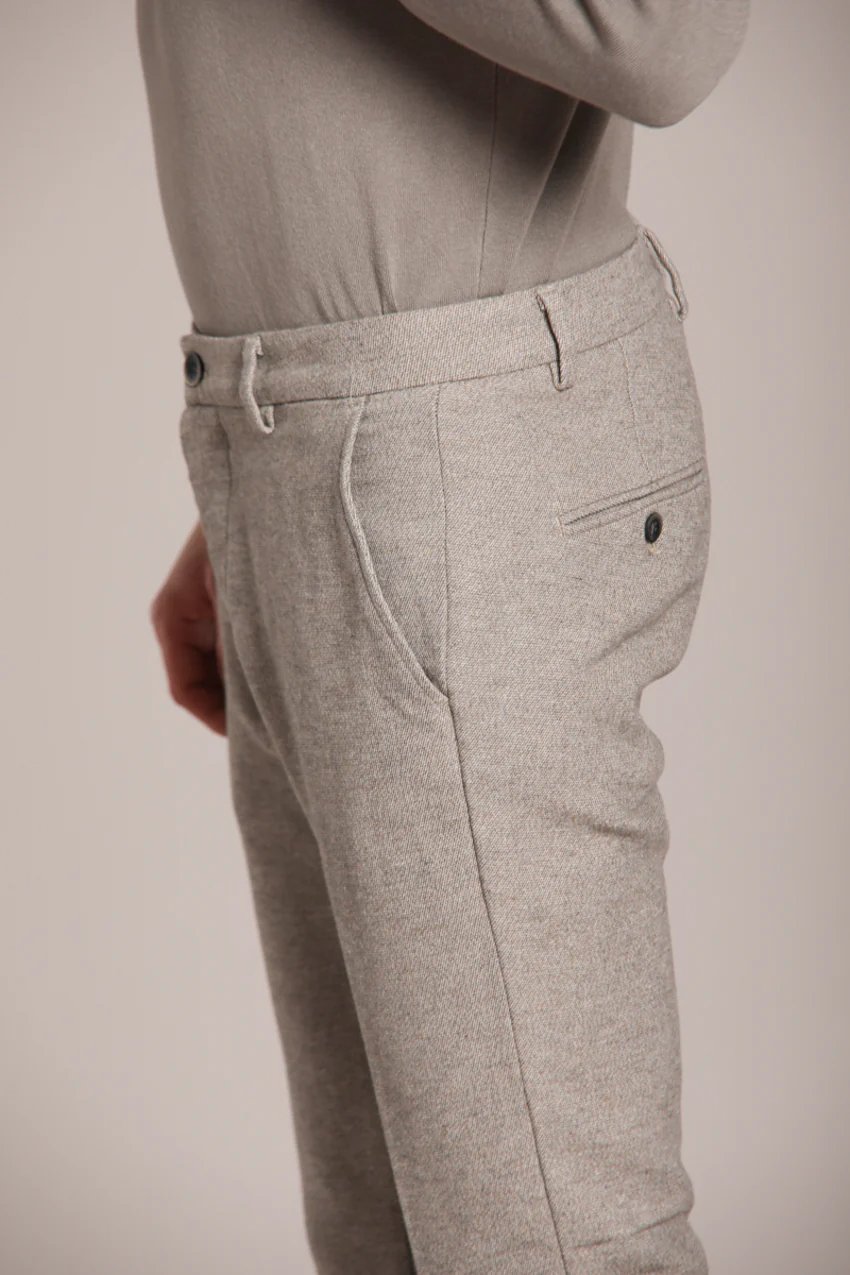 Torino pantalone chino uomo in finta lana slim fit - Image 2