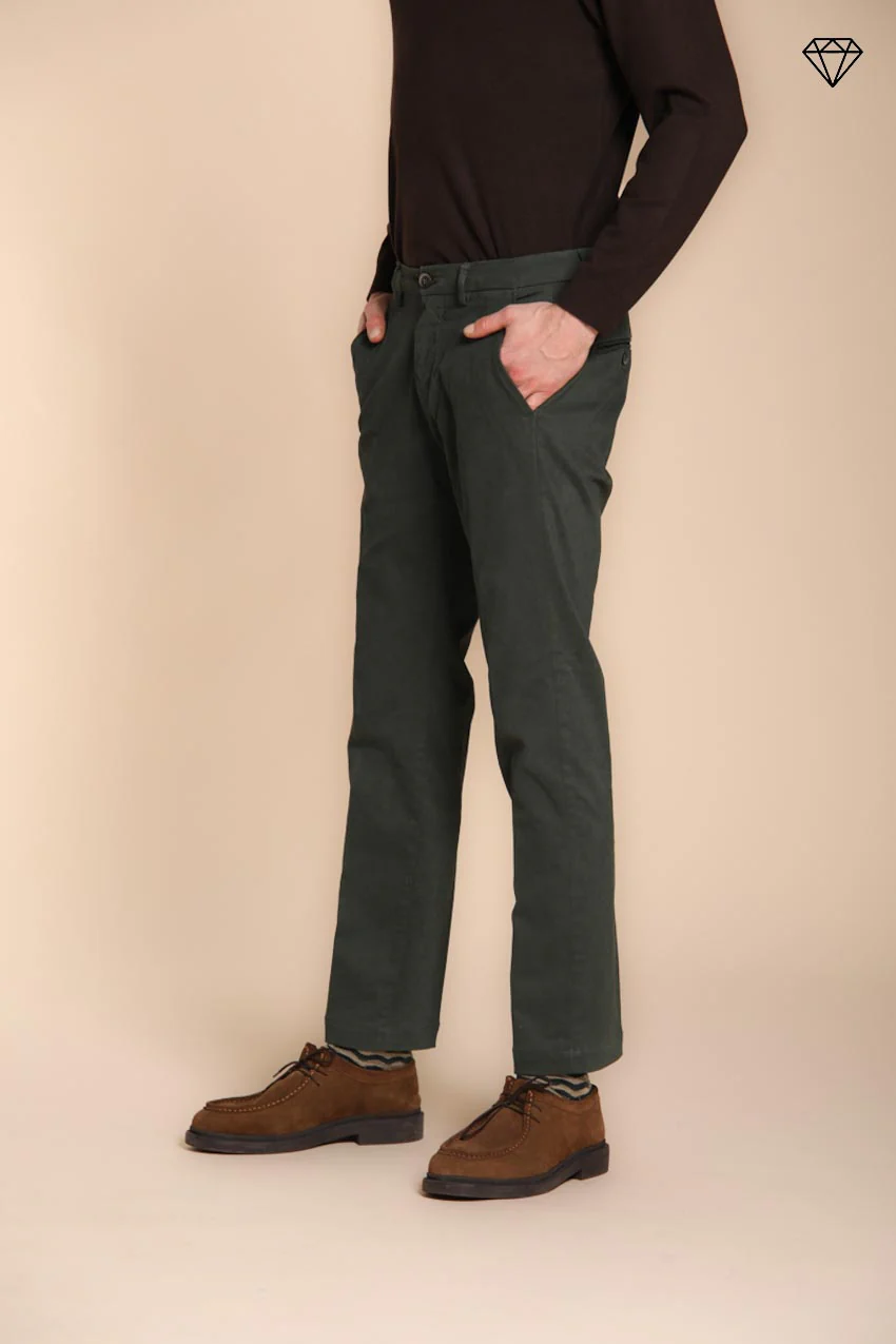 Torino pantalone chino uomo in gabardina slim fit ① - Image 3