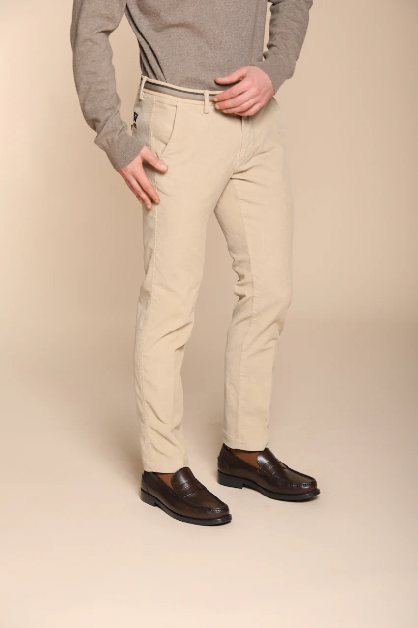 Torino Winter pantalone chino uomo in velluto 1000 righe slim fit - Image 4